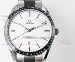 Perfect Replica Omega White Dial Stainless Steel Automatic Watch